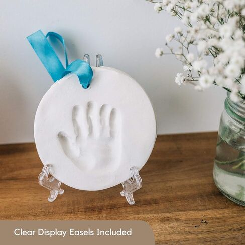 Baby Handprint and Footprint Kit Ornament Makers for Baby Girl Gifts & Baby Boy Gifts, Unique, Memory Art Personalized Baby Gifts for Baby Registry, Keepsake Box Nursery Decor in Kuwait