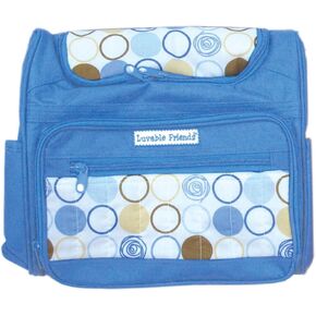 Luvable Friends Geometric Design Diaper Bag, Grey in Kuwait