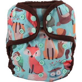 One Size Cloth Diaper Cover Snap with Double Gusset (Animal) in Saudi Arabia