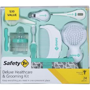 Safety 1st Deluxe Baby Healthcare and Grooming Kit, Arctic Blue, Newborn Baby Essentials, One Size, 25 Pieces in Kuwait