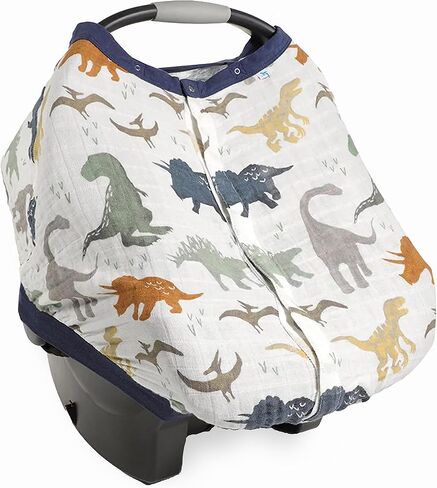 Little Unicorn Baby Car Seat Canopy | Soft & Breathable Muslin Fabric | Magnetic Closure Cover & Universal Fit | for Protection & Privacy | Nursing Cover (Porpoise) in Saudi Arabia