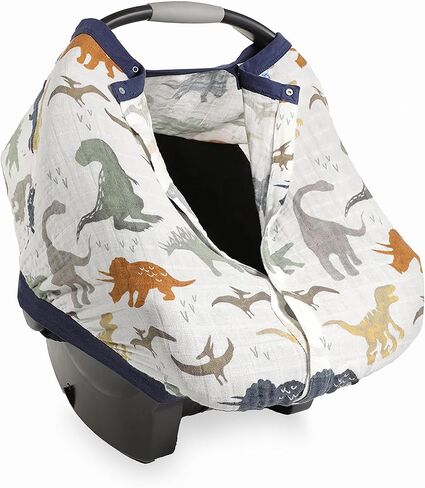 Little Unicorn Baby Car Seat Canopy | Soft & Breathable Muslin Fabric | Magnetic Closure Cover & Universal Fit | for Protection & Privacy | Nursing Cover (Porpoise) in Saudi Arabia