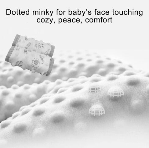 DODO NICI car seat Strap Cover for Baby, seat Belt Cover Cushion, Belt Pads fit Baby Carrier/Pushchair/Stroller, Cozy Peace Dotted Minky, Blue in Saudi Arabia