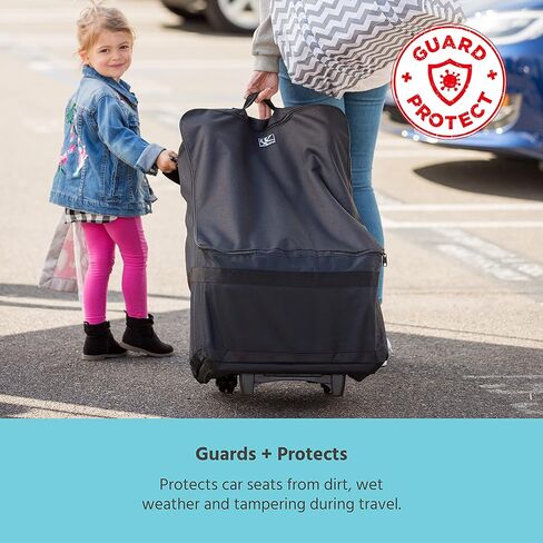 J.L. Childress Universal Side-Carry Car Seat Travel Bag, Black (Pack of 2) in Kuwait