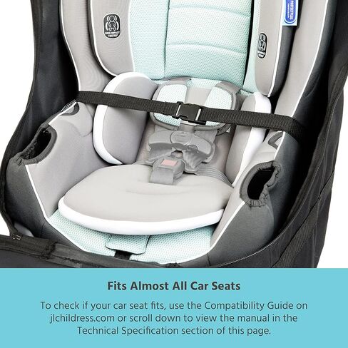 J.L. Childress Universal Side-Carry Car Seat Travel Bag, Black (Pack of 2) in Kuwait