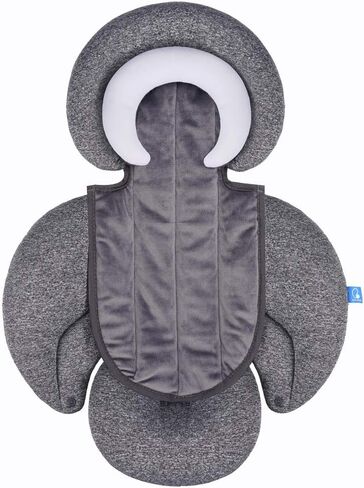 COOLBEBE Upgraded 3-in-1 Babybody Support for Newborn Infant Toddler - Extra Soft Car Seat Insert Cushion Pad, Perfect for Carseats, Strollers, Swings, Black in Saudi Arabia