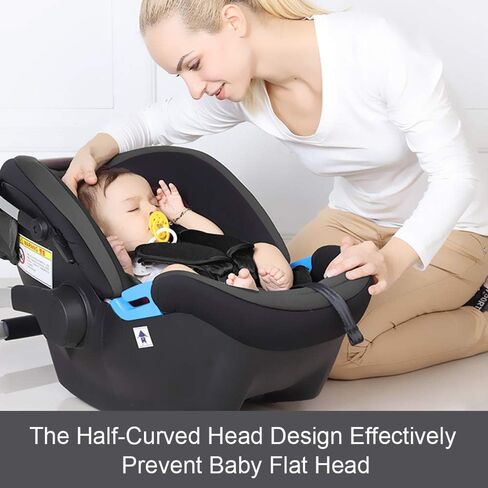 COOLBEBE Upgraded 3-in-1 Babybody Support for Newborn Infant Toddler - Extra Soft Car Seat Insert Cushion Pad, Perfect for Carseats, Strollers, Swings, Black in Saudi Arabia