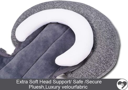 COOLBEBE Upgraded 3-in-1 Babybody Support for Newborn Infant Toddler - Extra Soft Car Seat Insert Cushion Pad, Perfect for Carseats, Strollers, Swings, Black in Saudi Arabia