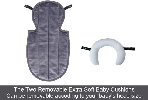 COOLBEBE Upgraded 3-in-1 Babybody Support for Newborn Infant Toddler - Extra Soft Car Seat Insert Cushion Pad, Perfect for Carseats, Strollers, Swings, Black in Saudi Arabia