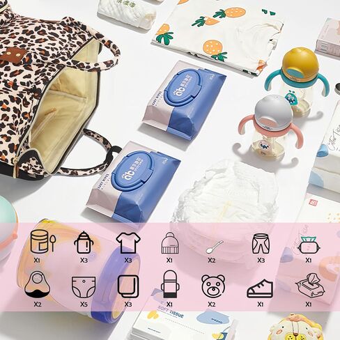 Femuar Diaper Bag Backpack Multifunction Maternity Nappy Baby Bag for Girls & Boys Large Capacity Travel Diaper Bags Dark Black in Saudi Arabia