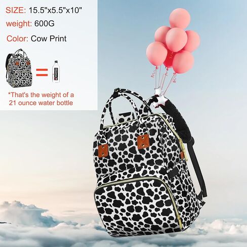 Diaper Bag Backpack Multi-Function Baby Bag With Large Capacity and Insulated Pockets Diaper Backpack Organizer Bag for Mom/Dad, Black in Kuwait