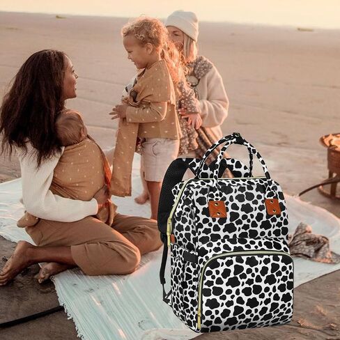 Diaper Bag Backpack Multi-Function Baby Bag With Large Capacity and Insulated Pockets Diaper Backpack Organizer Bag for Mom/Dad, Black in Kuwait