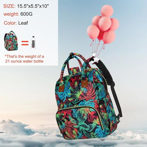 Diaper Bag Backpack Multi-Function Baby Bag With Large Capacity and Insulated Pockets Diaper Backpack Organizer Bag for Mom/Dad, Black in Kuwait