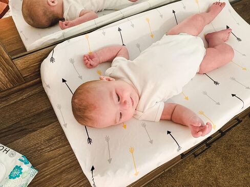 Changing Pad Cover – Baby Changing Pad Covers 4 Pack – Boy or Girl Changing Pad Cover – Pure Jersey Machine Washable Black and White Changing Table Cover – Diaper Changing Pad Cover Sheets in Saudi Arabia