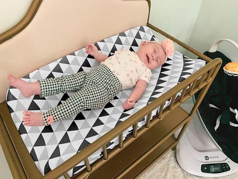 Changing Pad Cover – Baby Changing Pad Covers 4 Pack – Boy or Girl Changing Pad Cover – Pure Jersey Machine Washable Black and White Changing Table Cover – Diaper Changing Pad Cover Sheets in Saudi Arabia