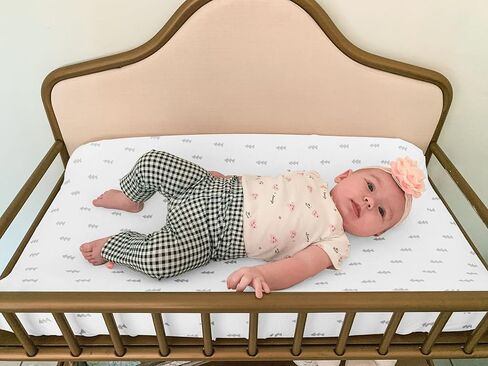 Changing Pad Cover – Premium Baby Changing Pad Covers 4 Pack – Boy or Girl Changing Pad Cover – Pure Cotton Machine Washable Grey and White Changing Table Cover – Diaper Changing Pad Cover Sheets in Saudi Arabia