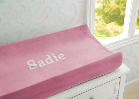 Delta Children Contoured Changing Pad with Plush Cover, Grey in Saudi Arabia