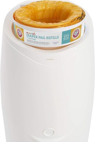 Munchkin Refill Set for STEP and PAIL Diaper Pails - Includes 8 Arm & Hammer Refill Rings and 3 PUCK Baking Soda Cartridges in Saudi Arabia