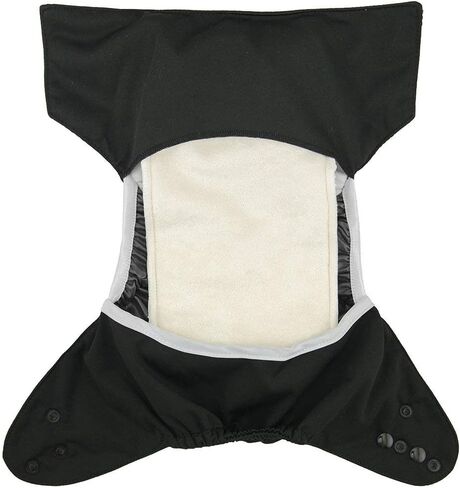 babygoal Cloth Diaper Covers 6 Pack with Wet Bag for Fitted Diapers and Prefolds with Double Gussets, Adjustable and Reusable for Baby Boys and Girls in Saudi Arabia