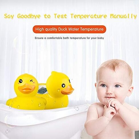 b&h Baby Bath Thermometer, The Infant Bath Floating Toy Safety Temperature Water Thermometer, Baby Bath Essentials (Classic Duck) in Saudi Arabia