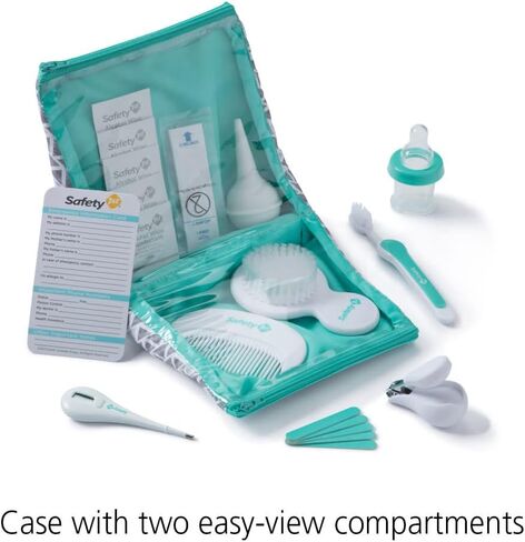 Safety 1st Deluxe Baby Healthcare and Grooming Kit, Arctic Blue, Newborn Baby Essentials, One Size, 25 Pieces in Kuwait