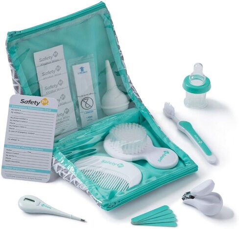 Safety 1st Deluxe Baby Healthcare and Grooming Kit, Arctic Blue, Newborn Baby Essentials, One Size, 25 Pieces in Kuwait