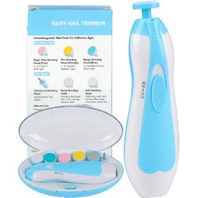Baby Nail Trimmer Electric No Sharp Claws Hurt, Baby Nail File Kit Manicure Set,6 in 1 Safety Cutter Trimmer Clipper for Toes and Fingers Green in Kuwait
