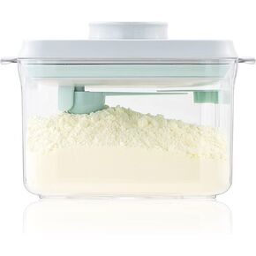 Formula Container - Airtight Milk Powder Container for Travel, Formula Dispenser Container with Scraper 300g 1000ml Brown