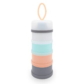 Baby Formula Dispenser, Formula Container, BPA Free, 4 Layers, Baby Feeding Travel Storage Container, Portable Milk Powder Dispenser Container, Non-Spill Stackable Baby Snack Storage Container