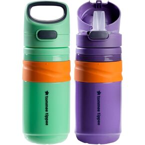 Tommee Tippee Superstar Insulated Flip Top Sportee Straw Cup, 18m+, 11oz, 1 Pack | Leak and Shake Proof, Anti-Microbial Spout