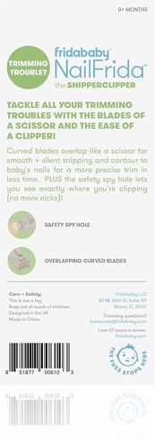 Frida Baby NailFrida The SnipperClipper | The Baby Nail Clipper with Safety spyhole for Newborns and up in Kuwait