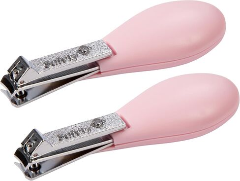 Safety 1stSteady Fold-Up Nail Clippers, Raspberry, 2 Count (Pack of 1) in Saudi Arabia