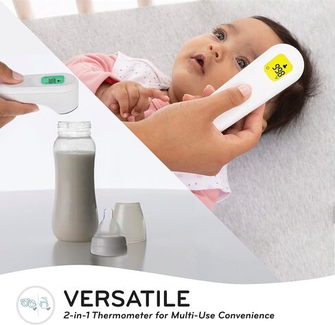 Evenflo PreciseRead Touchless Forehead Thermometer for Adults, Children, Babies, Food and Liquids – Accurate, Fast, No Contact, with Color-Coded Results in Saudi Arabia
