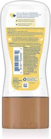 Johnson's Baby Oil Gel, Moisturizing Baby Massage Mineral Oil Enriched with Shea & Cocoa Butter, Dry Skin Relief for Babies, Kids & Adults, Nourishing & Gentle on Delicate Skin, 6.5 fl. oz in Saudi Arabia