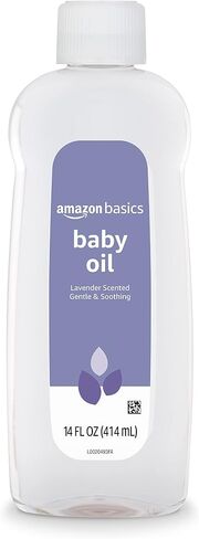 Amazon Basics Baby Oil, Lavender Scented, 14 Fluid Ounce, 1-Pack (Previously Solimo) in Kuwait