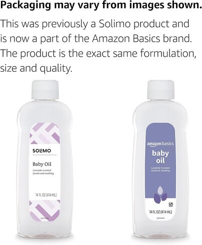Amazon Basics Baby Oil, Lavender Scented, 14 Fluid Ounce, 1-Pack (Previously Solimo) in Kuwait