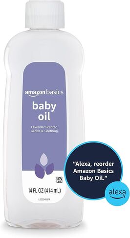 Amazon Basics Baby Oil, Lavender Scented, 14 Fluid Ounce, 1-Pack (Previously Solimo) in Kuwait