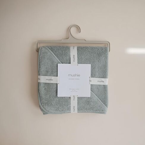 mushie Baby Hooded Towel | Organic Cotton (Pearl) in Saudi Arabia