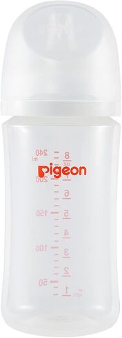 Pigeon PP Nursing Bottle Wide Neck, Streamlined Body, Natural Feel, Easy to Clean, 11.2 Oz (Pack of 3), includes 3pcs L Nipples (6m+) in Saudi Arabia