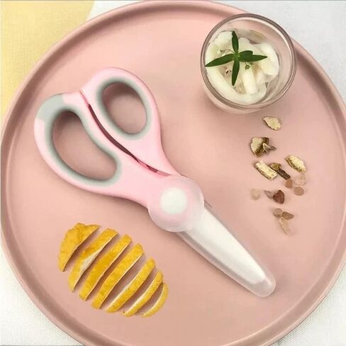 Durable Baby Food Scissors (Ceramic) (BLUE) in Kuwait