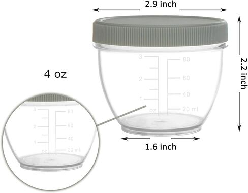 Youngever 18 Sets Baby Food Storage, 4 Ounce Baby Food Containers with Lids, 9 Urban Colors, with Lids Labels in Saudi Arabia
