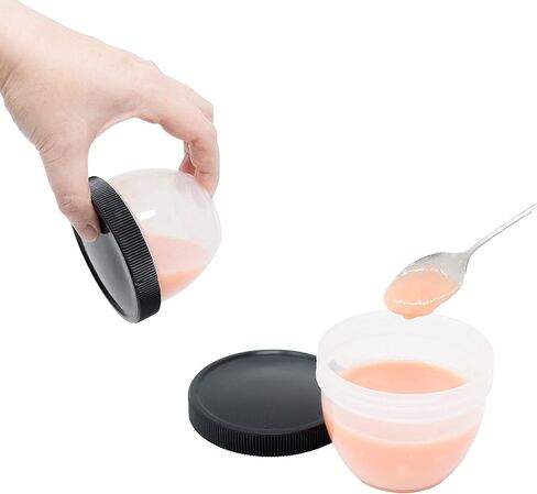 Youngever 18 Sets Baby Food Storage, 4 Ounce Baby Food Containers with Lids, 9 Urban Colors, with Lids Labels in Saudi Arabia