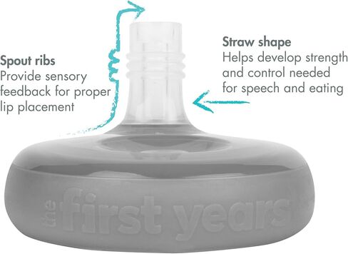The First Years Bluey Insulated Straw Cup - Diswasher Safe Sippy Cups - Kids Water Bottles - 9 Oz - 2 Count - Ages 9 Months and Up in Saudi Arabia