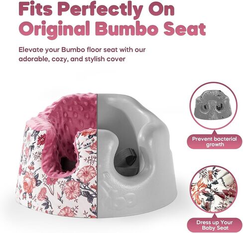Seat Cover Compatible with Bumbo and Nuby Seat,Soft Breathable Cover for Baby Girl Boy,Cover Only in Saudi Arabia