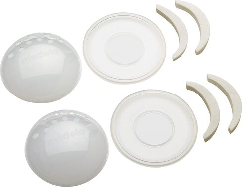Medela SoftShells Breast Shells for Sore Nipples for Pumping or Breastfeeding, Discreet Breast Shells, Flexible and Easy to Wear, Made Without BPA in Saudi Arabia