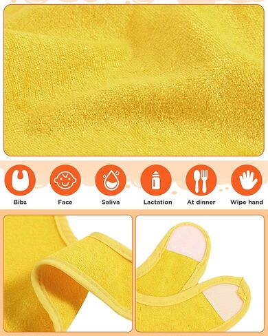 JaGely 30 Pack Baby Muslin Bandana Drool Bibs for Boys Girls Multicolor Solid Terry Cotton Unisex Waterproof Feeder with Fiber Filling Adjustable Newborn Teething and Drooling in Saudi Arabia