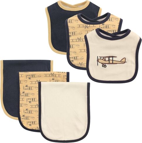 Hudson Baby 6 Piece Bib and Burp Cloth Set in Saudi Arabia