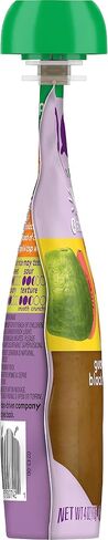 Plum Organics Mighty 4 Organic Toddler Food - Pear, Cherry, Blackberry, Strawberry, Black Bean, Spinach, and Oat - 4 oz Pouch - Organic Fruit and Vegetable Toddler Food Pouch in Saudi Arabia