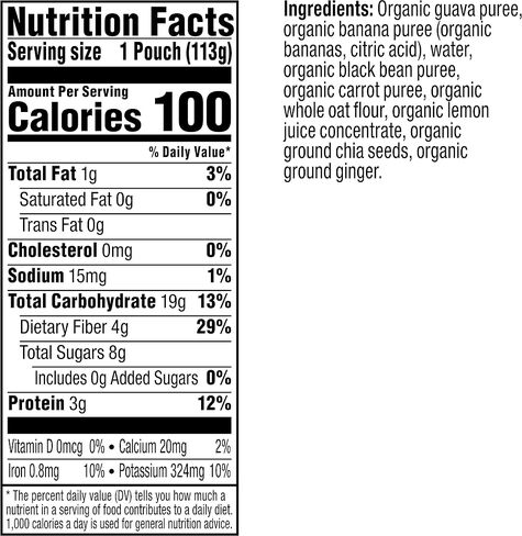Plum Organics Mighty 4 Organic Toddler Food - Pear, Cherry, Blackberry, Strawberry, Black Bean, Spinach, and Oat - 4 oz Pouch - Organic Fruit and Vegetable Toddler Food Pouch in Saudi Arabia