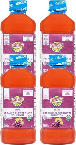 Earth's Best Organic Toddler Drink, Organic Electrolyte Solution for Children 2 Years and Older, Organic Apple Citrus Drink with Zinc, 1 Liter Bottle (Pack of 4) in Kuwait